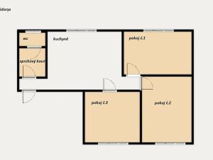 Pronájem bytu 3+1, Kostelec nad Orlicí, Rudé armády, 78 m2