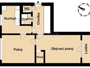 Pronájem bytu 2+1, Praha - Krč, Antala Staška, 50 m2