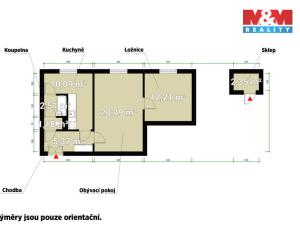 Prodej bytu 2+1, Klatovy - Klatovy II, Pod Koníčky, 51 m2