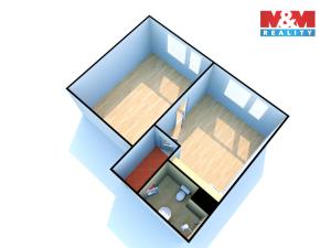 Pronájem bytu 1+1, Děčín - Děčín III-Staré Město, Oblouková, 35 m2
