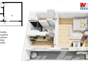 Prodej bytu 1+kk, Hradec Králové - Slezské Předměstí, Třebechovická, 35 m2
