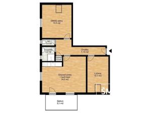 Prodej bytu 3+kk, Velim, Palackého, 73 m2