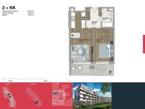 Pronájem bytu 2+kk, Praha - Hloubětín, Granitova, 61 m2