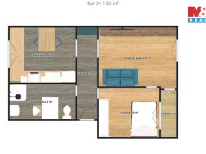 Prodej bytu 2+1, Poděbrady, Sklářská, 50 m2