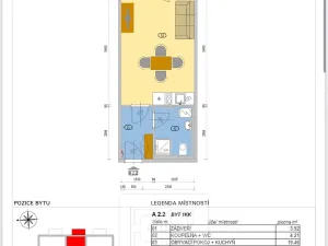 Pronájem bytu 1+kk, Polná, Pojmannova, 33 m2