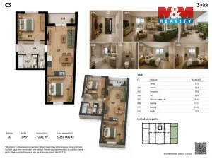 Prodej bytu 3+kk, Nýrsko, 72 m2