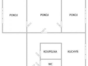 Prodej bytu 3+1, Orlová - Lutyně, Kpt. Jaroše, 55 m2