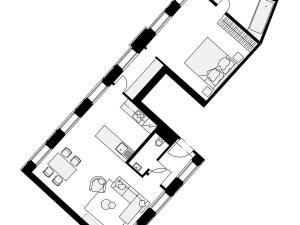 Pronájem bytu 2+kk, Praha - Košíře, Musílkova, 62 m2