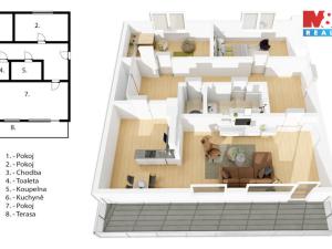 Prodej bytu 3+kk, Praha - Stodůlky, Janského, 80 m2