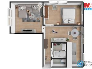 Prodej bytu 3+kk, Kunčina - Nová Ves, 64 m2