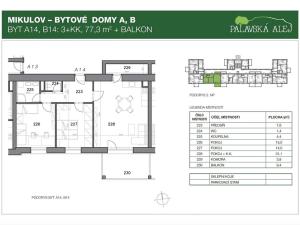 Prodej bytu 3+kk, Mikulov, Bezručova, 77 m2