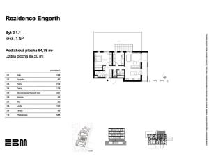 Prodej bytu 3+kk, Kladno, U Engerthu, 90 m2