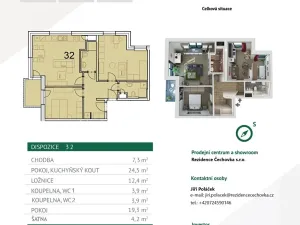 Prodej bytu 3+kk, Havlíčkův Brod, Stromovka, 86 m2