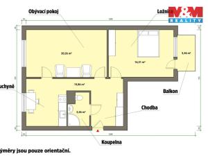 Pronájem bytu 2+1, Františkovy Lázně, Husitská, 62 m2