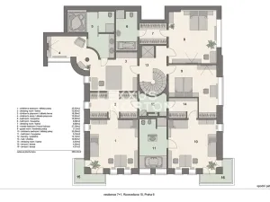 Prodej bytu 6+kk a větší, Praha - Bubeneč, Rooseveltova, 386 m2