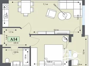 Prodej bytu 2+kk, Bansko, Bulharsko, 57 m2