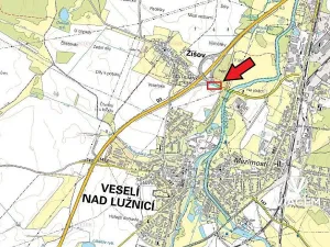 Prodej podílu pole, Veselí nad Lužnicí, 631 m2