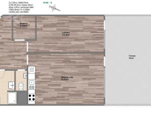 Pronájem bytu 2+kk, Kutná Hora, Za Lidkou, 66 m2