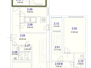 Pronájem kanceláře, Brno, Kolaříkova, 40 m2