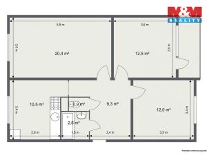Prodej bytu 3+1, Teplá, Palackého, 68 m2