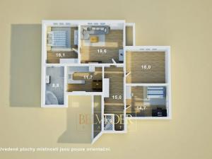 Prodej bytu 4+1, Teplice, Metelkovo náměstí, 120 m2