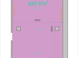 Pronájem výrobních prostor, Židlochovice, Nádražní, 67 m2