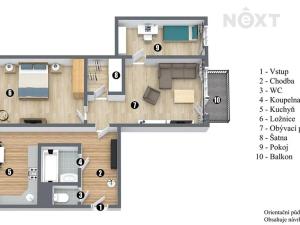 Prodej bytu 3+1, Žatec, V Zahradách, 65 m2