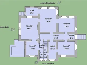 Pronájem kanceláře, Říčany, 17. listopadu, 165 m2