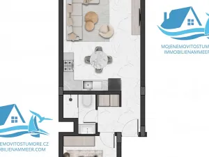 Prodej bytu 2+kk, Agios Amvrosios Keryneias, Kypr, 60 m2