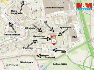 Prodej bytu 3+1, Praha - Černý Most, Kpt. Stránského, 73 m2