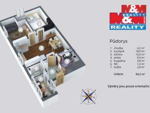 Prodej bytu 2+1, Ústí nad Labem - Klíše, Klíšská, 57 m2