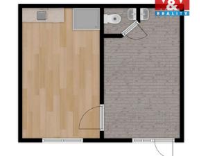 Pronájem, Most, Kpt. Jaroše, 29 m2