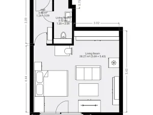 Prodej bytu 1+kk, Praha - Motol, Kudrnova, 36 m2