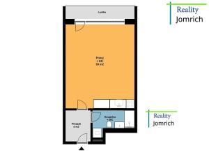 Pronájem bytu 1+kk, Liberec, Na Perštýně, 42 m2