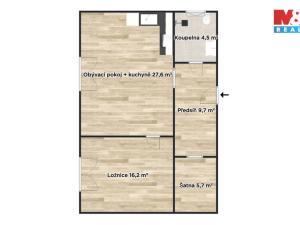 Pronájem bytu 2+kk, Nymburk, Dlouhá třída, 63 m2