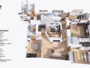 Prodej atypického bytu, Slavkov u Brna, Koláčkovo náměstí, 139 m2