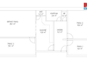 Pronájem bytu 4+kk, Strakonice - Strakonice I, Palackého náměstí, 122 m2