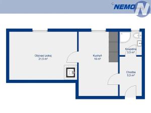 Prodej bytu 1+1, Volary, Petra Voka, 44 m2