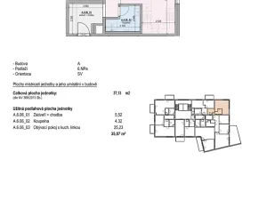 Prodej bytu 1+kk, Brno, Kalová, 37 m2
