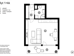 Prodej bytu 1+kk, Praha - Kyje, Sicherova, 32 m2