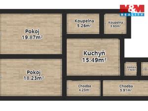 Pronájem bytu 2+1, Plzeň - Jižní Předměstí, Němejcova, 75 m2