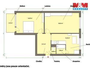 Prodej bytu 2+1, Planá, Fučíkova, 60 m2