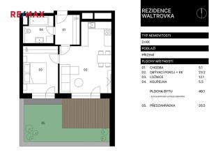 Prodej bytu 2+kk, Praha - Jinonice, Kloudova, 50 m2