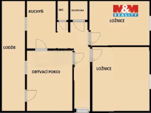 Pronájem bytu 3+1, Praha - Střížkov, Jablonecká, 67 m2