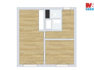 Pronájem bytu 2+kk, Nymburk, Generála Antonína Sochora, 41 m2