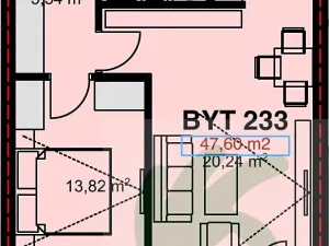 Pronájem bytu 2+kk, Kolín, Václavská, 52 m2
