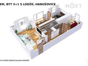 Pronájem bytu 3+1, Hanušovice, Zábřežská, 60 m2