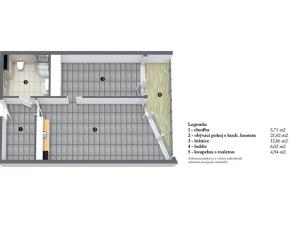 Pronájem bytu 2+kk, Sezimovo Ústí, náměstí Tomáše Bati, 52 m2