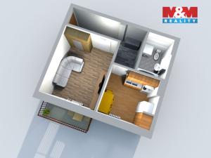 Pronájem bytu 1+1, Ralsko - Kuřívody, 33 m2