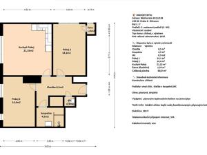 Pronájem bytu 3+kk, Praha - Břevnov, Bělohorská, 64 m2